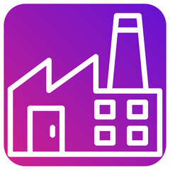Factory Vector Icon Design Illustration