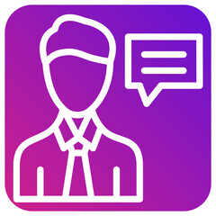 Advisor Vector Icon Design Illustration