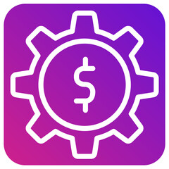 Cog wheel Vector Icon Design Illustration