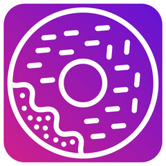 Donut Vector Icon Design Illustration