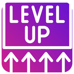 Level up Vector Icon Design Illustration