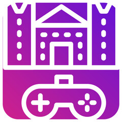 Obraz premium Castle Vector Icon Design Illustration