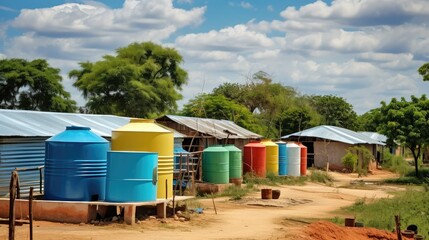 rural plastic water tank