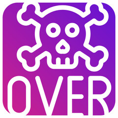 Game over Vector Icon Design Illustration