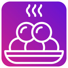 Meat ball Vector Icon Design Illustration