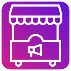 Booth Vector Icon Design Illustration