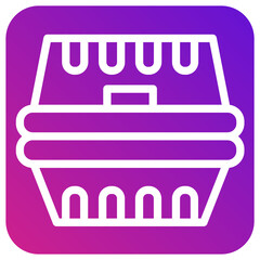 Takeaway box Vector Icon Design Illustration