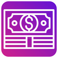 Dollar note Vector Icon Design Illustration