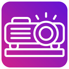 Projector Vector Icon Design Illustration