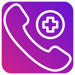 Fototapeta premium Phone Call Vector Icon Design Illustration
