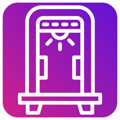 Metal Detector Vector Icon Design Illustration