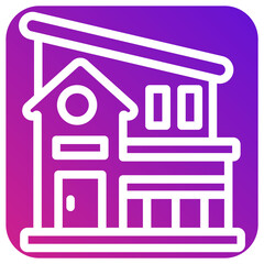 Villa Vector Icon Design Illustration