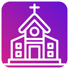Church Vector Icon Design Illustration