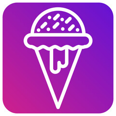 Ice cream Vector Icon Design Illustration