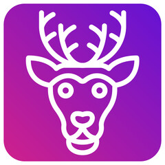 Reindeer Vector Icon Design Illustration