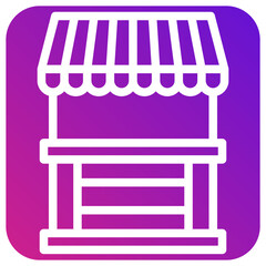 Fototapeta premium Stall Vector Icon Design Illustration