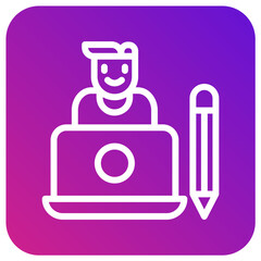 Graphic designer Vector Icon Design Illustration