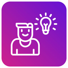 Thinking Vector Icon Design Illustration