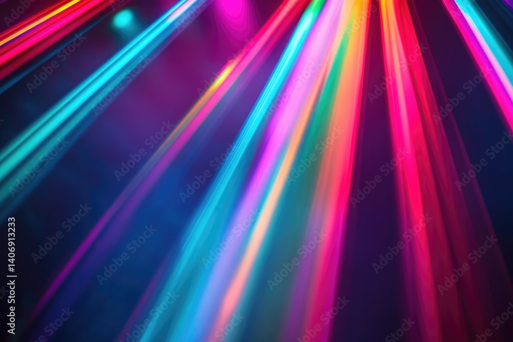 Aufkleber abstract vibrant streaks of light converge, creating a dynamic and colorful visual experience.