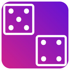 Dices Vector Icon Design Illustration