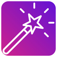 Magic Wand Vector Icon Design Illustration