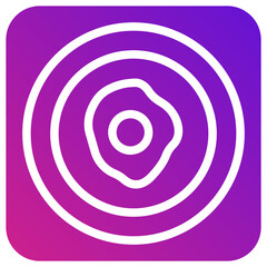 Fried Egg Vector Icon Design Illustration