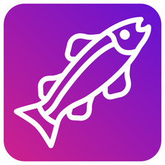 Salmon Vector Icon Design Illustration