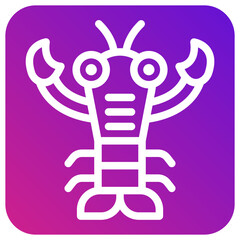 Lobster Vector Icon Design Illustration