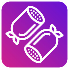Salami Vector Icon Design Illustration