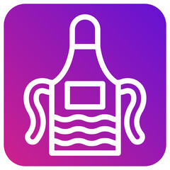 Fototapeta premium Apron Vector Icon Design Illustration