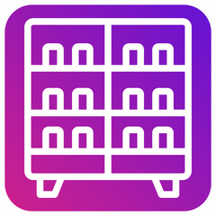 Naklejka premium Product Shelf Vector Icon Design Illustration