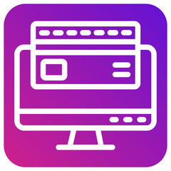 Retail Card Vector Icon Design Illustration