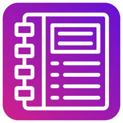 Diary Vector Icon Design Illustration