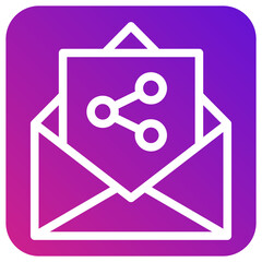 Share Vector Icon Design Illustration