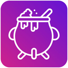 Cauldron Vector Icon Design Illustration