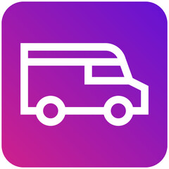 Delivery Van Vector Icon Design Illustration