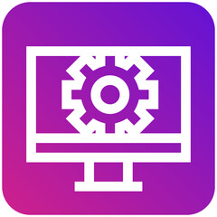 Computer Settings Vector Icon Design Illustration