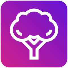 Broccoli Vector Icon Design Illustration