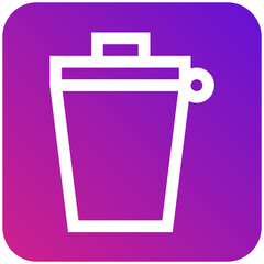 Bin Vector Icon Design Illustration