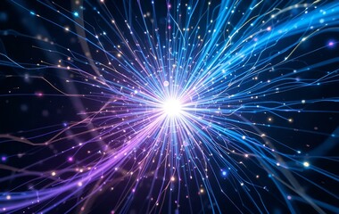 Light background image, light beam, wavelength, spark, digital, light, banner texture advertising poster