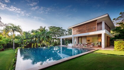 Fototapeta premium swimming pool in hotel