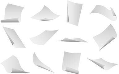 Flying paper sheet