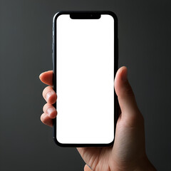 hand holding a mobile phone