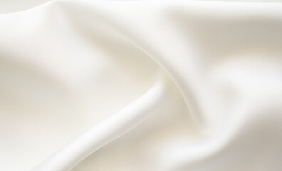 Abstract white fabric soft wave smooth texture surface background