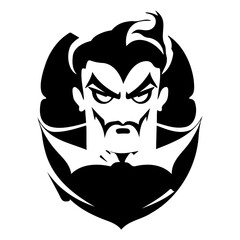 Mysterious Silhouette of a Villainous Comic Character