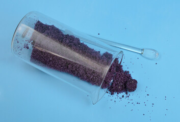 Chrome alum or Chromium III potassium sulfate is the potassium double sulfate of chromium.