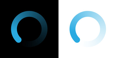 Loading bar icons. website load bar vector icon set. Set loadingbar progress icon, Circle loader collection. Loading status, Loading isolated. Load symbol, load vector icons, buffering vector icon.