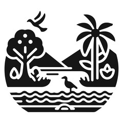 Nature conservation icon