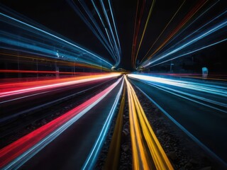Speed light trail background