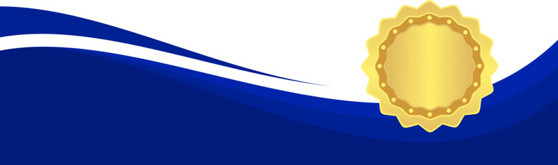 Blue Certificate Border